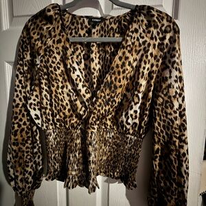 Express Leopard Print Women's Blouse